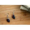 Boucles d'oreilles raisins en résine