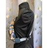 Sac banane velours bleu