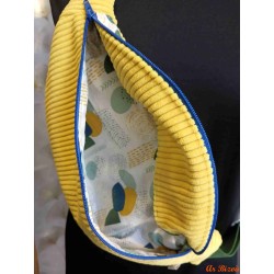 Sac banane velours jaunes