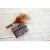 Housse pour savon petites fleurs roses et bleues