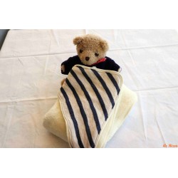 Sortie de bain marin bleu
