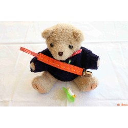 Attache tétine géométrie orange