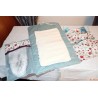 Matelas à langer nomade fleur rose