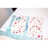 Matelas à langer nomade fleur rose