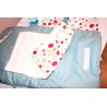 Matelas à langer nomade fleur rose